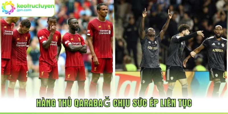 Hàng thủ Qarabağ chịu sức ép liên tục