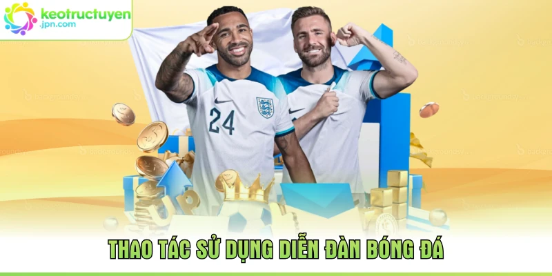 Thao tác sử dụng diễn đàn bóng đá